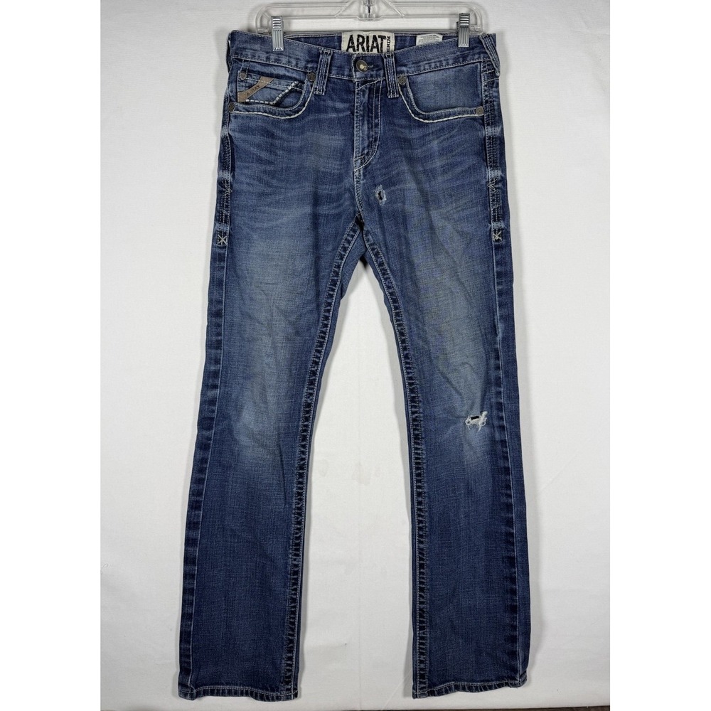 Ariat Jeans M7 Rocker Straight Leg Jeans Mens 31x34 Denim Western Cowboy